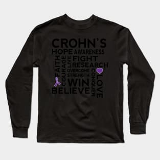 Crohns Walk Ribbon Long Sleeve T-Shirt